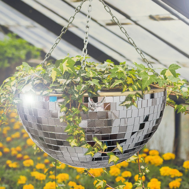 Disco Ball Hanging Vase